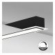 Panel LED empotrable MOSCU MINI negro IP54
