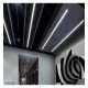 Panel LED empotrable MOSCU MINI negro IP54