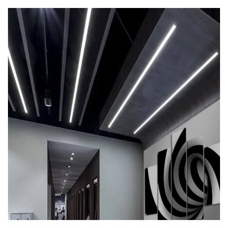 Panel LED empotrable MOSCU MINI negro IP54