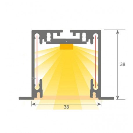 LED Recessed Panel MOSCU MINI White IP54