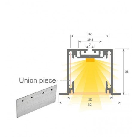 LED Recessed Panel MOSCU MINI White IP54
