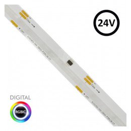 Ledstrip 24V RGBIC COB digitaal 5m 360 LED/m voor binnen