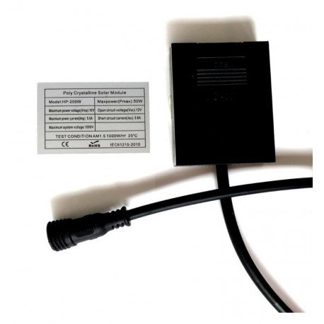 Led-zonnestraatlantaarn 200W solar programmeerbaar met afstandsbediening voor buiten