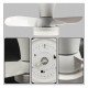 Led-plafondventilator 28W 6CCT IP20 met afstandsbediening