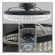 LED plafondventilator CRETA 30W 6CCT met afstandsbediening 50 dB IP20 50 cm