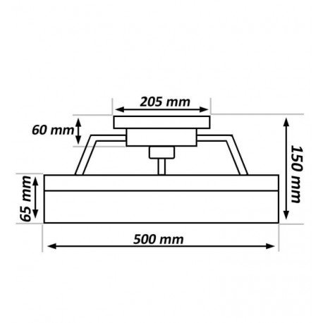 Ventilador LED de techo CRETA 30W 6CCT mando 50dB IP20 50cm