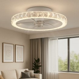 LED plafondventilator SANTORINI 30W 6CCT stil IP20 50 cm