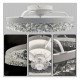 LED plafondventilator SANTORINI 30W 6CCT stil IP20 50 cm