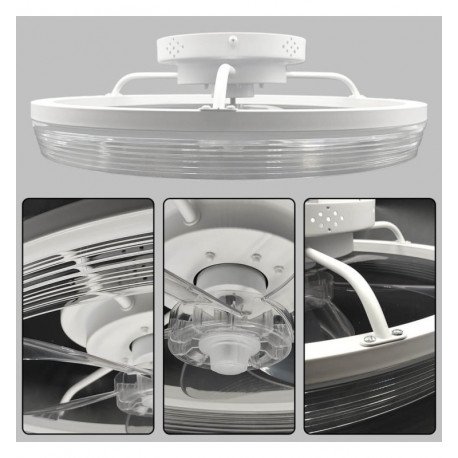 Ventilador LED de techo 30W 6CCT silencioso IP20 50cm