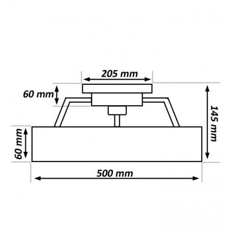 Led plafondventilator 30W 6CCT stil IP20 50 cm