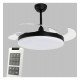 LED plafondventilator MALTA zwart 30W 6CCT 106cm stil
