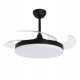 LED plafondventilator MALTA zwart 30W 6CCT 106cm stil