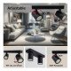 Wand-/plafondlamp led zwart draaibaar 2x GU10 360°