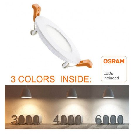 Inbouw LED downlight rond 6W CCT OSRAM 70mm