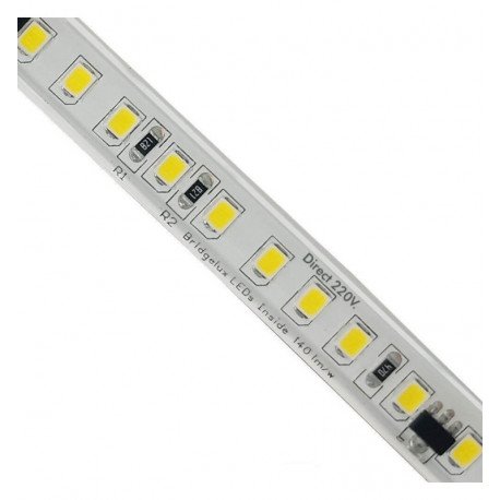 Ledstrip 220V 20W/m IP67 voor buiten, per 10 cm te knippen