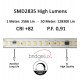 Ledstrip 220V 20W/m IP67 voor buiten, per 10 cm te knippen