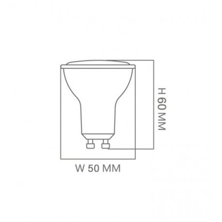 LED Bulb GU10 6W 110° OSRAM DURIS E sin flicker