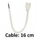 Kit siliconen en aansluitkabel met connector voor COB- en SMD-ledstrips 10/12 mm IP65