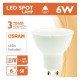 Bombilla LED GU10 6W 110° OSRAM chip DURIS E sin flicker