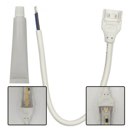 Silicone & Connector Cable Kit for COB LED Strips 10/12mm IP65