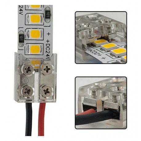 LED Strip Connectors 10mm COB & SMD with Screwdriver (IP20)