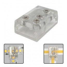 L&T transparante connector voor ledstrips COB en SMD 10mm IP20