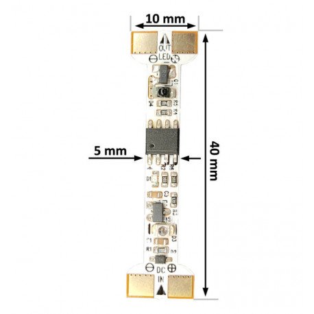 LED Sensor Dimmer 5V/24V for LED Profiles with Touch Switch