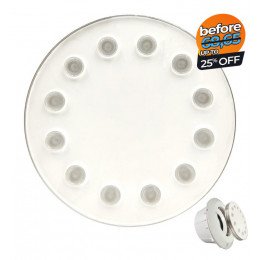 Ledlamp PAR56 36W 6000K onderwater IP68 RVS 316 voor zwembad