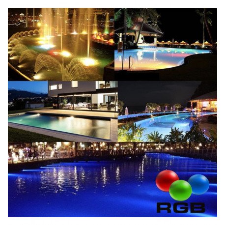 Bombilla LED PAR56 36W 6000K sumergible IP68 acero 316 piscina