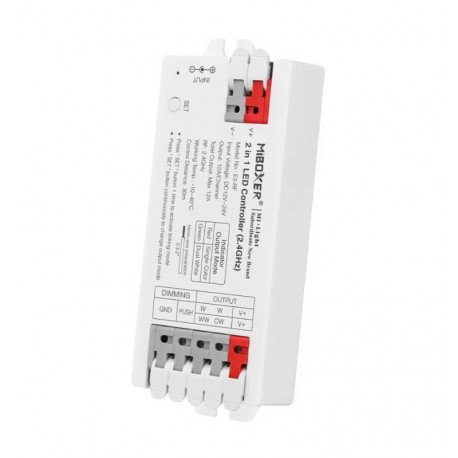 Controlador LED 2 en 1 monocolor + CCT 2,4 GHz RF