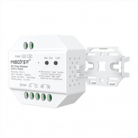 TRIAC-dimmer voor LED-drukknop inbouwmodule 220V RF 2,4GHz