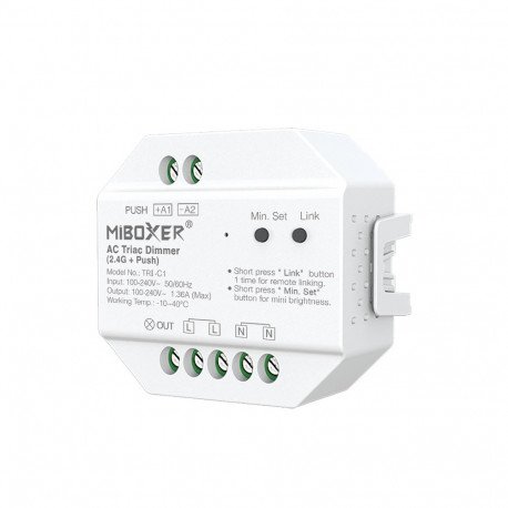 Regulador TRIAC para pulsador de pastilla LED 220V RF 2.4GHz