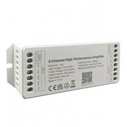 5-kanaals versterker voor ledstrips PWM en Mi-Light/MiBoxer