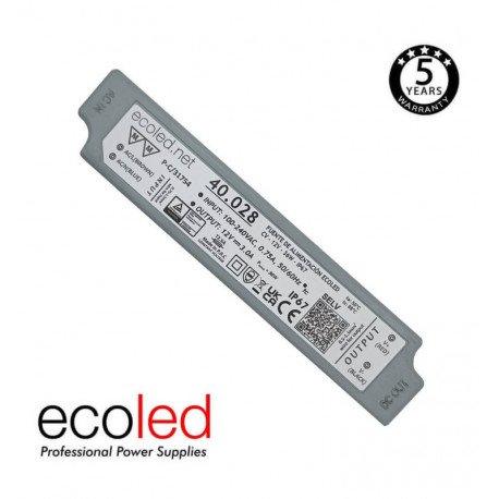 Voeding 12V 36W professioneel ECOLED IP67 TÜV