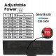 Led schijnwerper voor trifase ledrail 40W-26W CCT CRI+92 UGR13 zwart