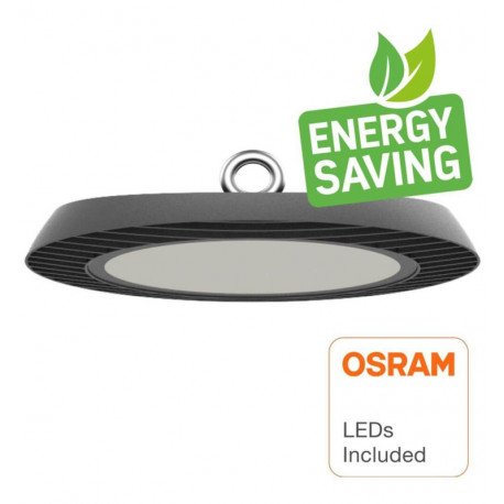 Campana LED industrial 100W-150W-200W UFO sin parpadeos