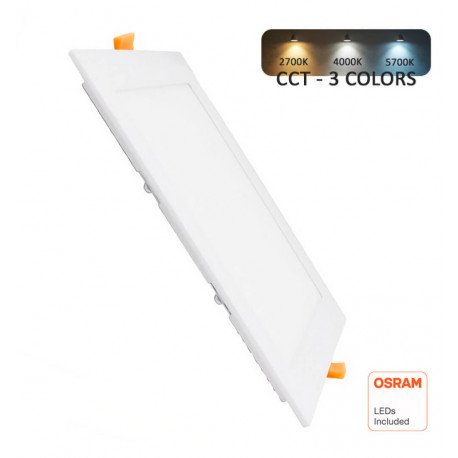 Inbouw ledpaneel Slim vierkant 24W CCT OSRAM