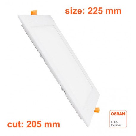 Panel LED Slim Cuadrado 24W CCT empotrable OSRAM