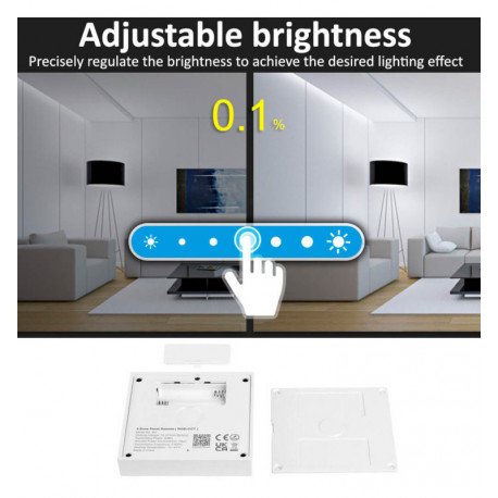 LED CCT Controller 12-24V 4 Zones + RF Remote 2.4GHz