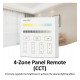 LED CCT-controller 12-24V 4 zones + RF 2,4GHz-afstandsbediening