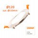 Downlight led 10W rond inbouw CCT roestvrij staal