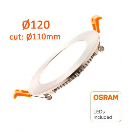 Downlight led 10W rond inbouw CCT roestvrij staal