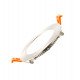 Downlight led 10W rond inbouw CCT roestvrij staal