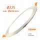 LED downlight slim 24W rond RVS CCT 205 mm