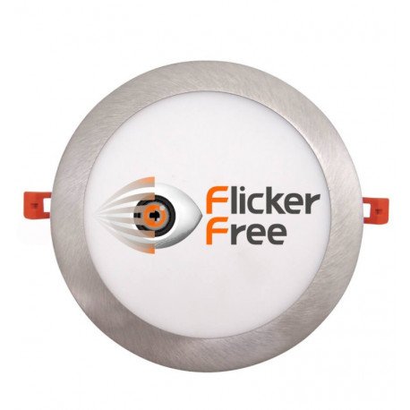LED downlight slim 24W rond RVS CCT 205 mm