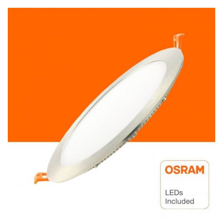 LED downlight slim 24W rond RVS CCT 205 mm