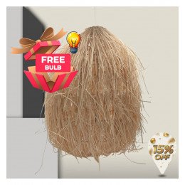 Rattan hanglamp Laos voor LED E27