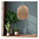 Rattan hanglamp Laos voor LED E27