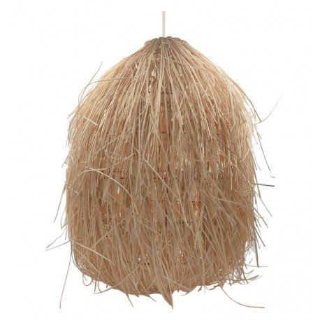Lámpara colgante rattan Laos para LED E27