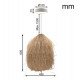 Rattan hanglamp Laos voor LED E27